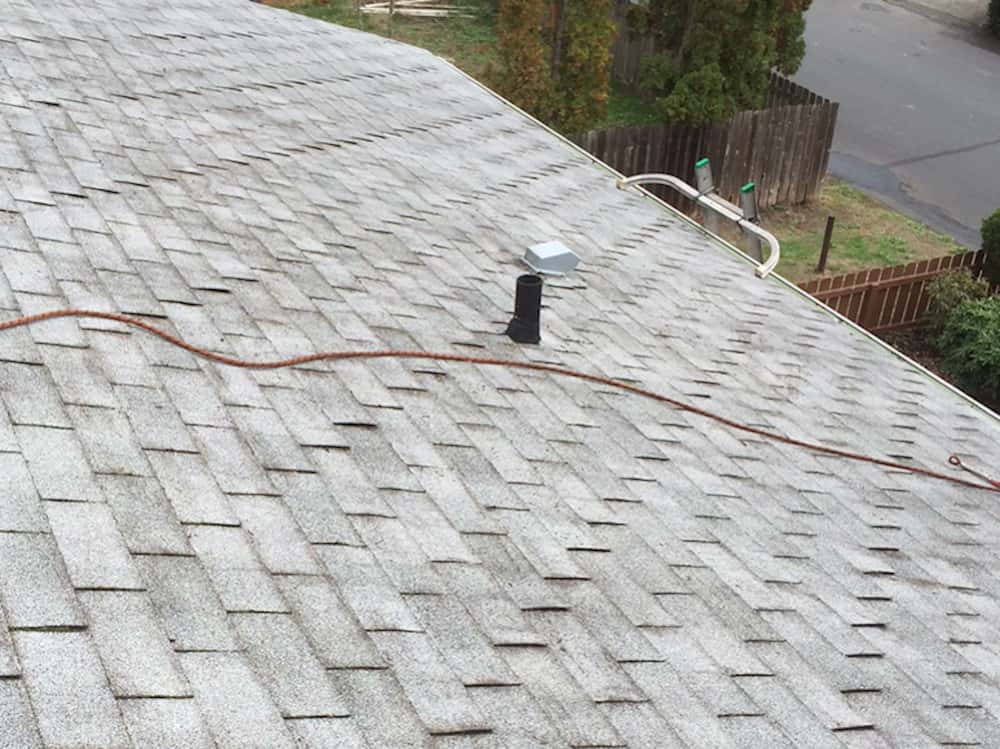 Tigard Roof Cleaning and Moss Removal Before and After
