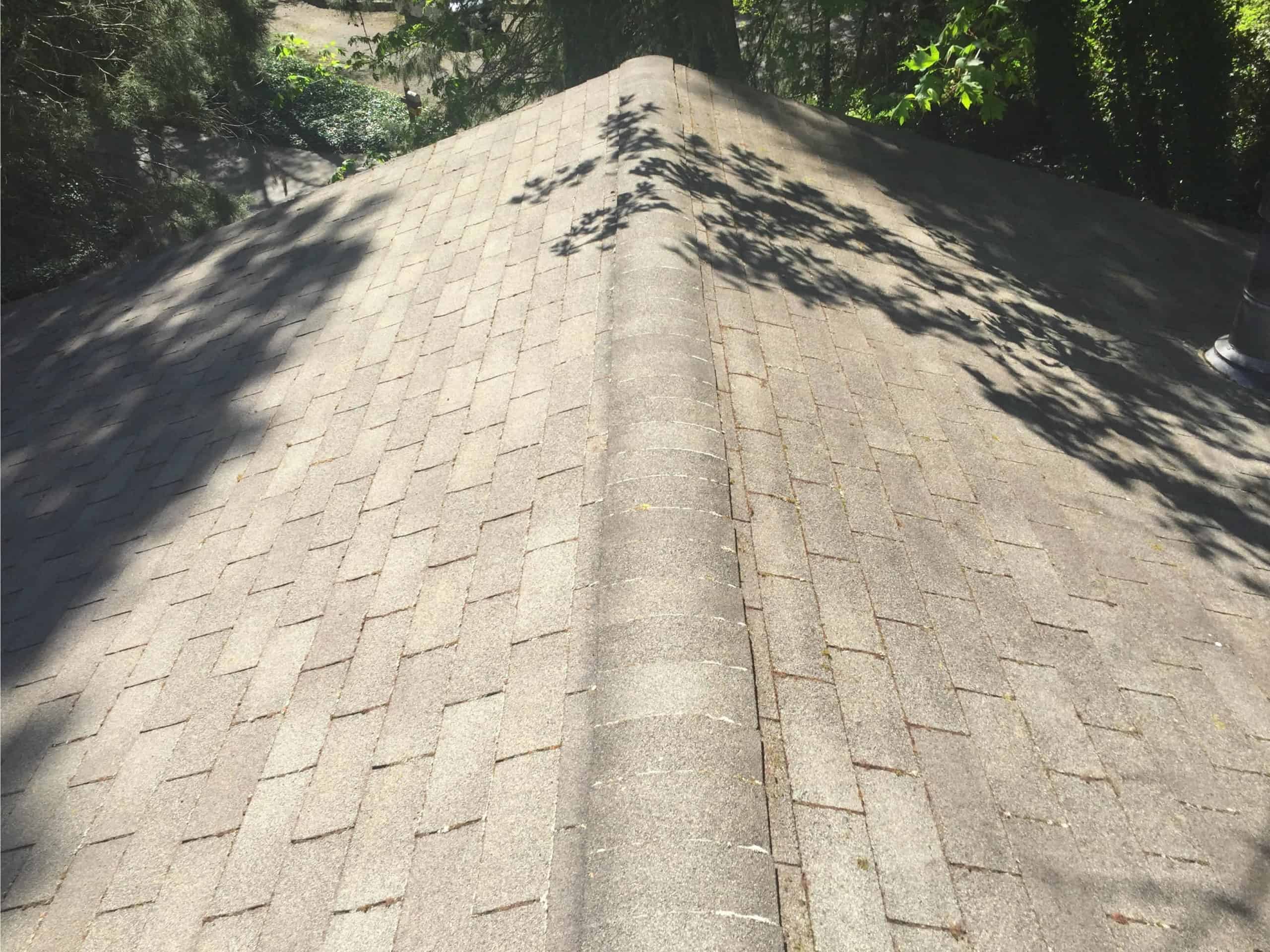 West Linn Roof Cleaning and Moss Removal Before and After