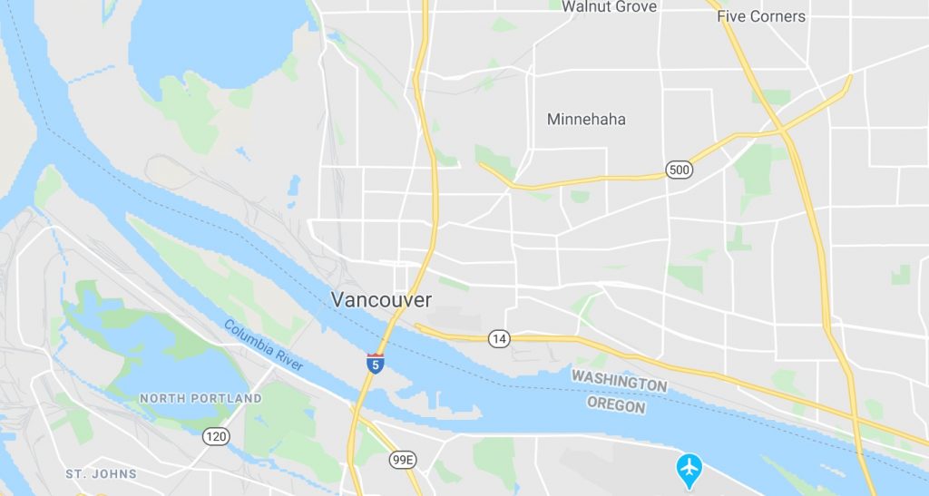 Vancouver service area map
